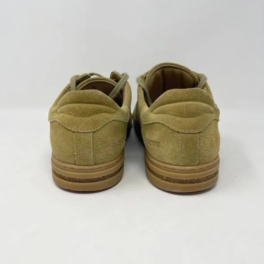 Birkenstock Bend Low Casual Sneakers Mens 43L 10.5 Faded Khaki Suede‎ Footbed